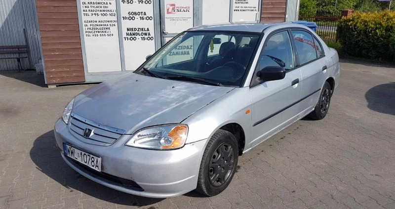 Honda Civic cena 3000 przebieg: 305626, rok produkcji 2001 z Krośniewice małe 46